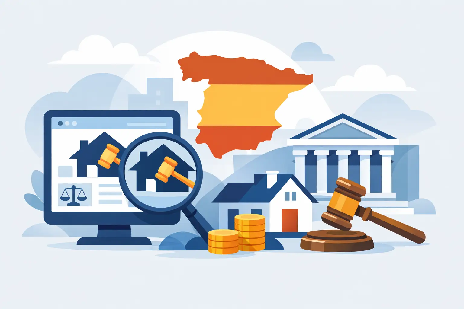 Cómo encontrar subastas tributarias en España