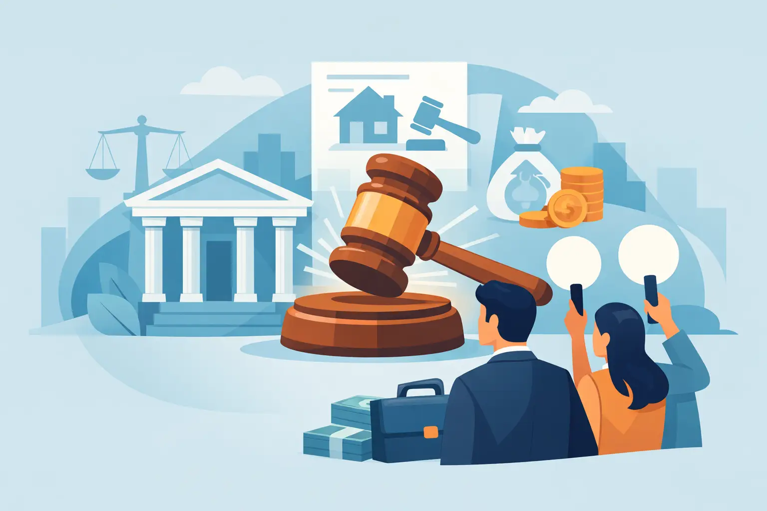 Cómo pujar en subastas judiciales sin errores