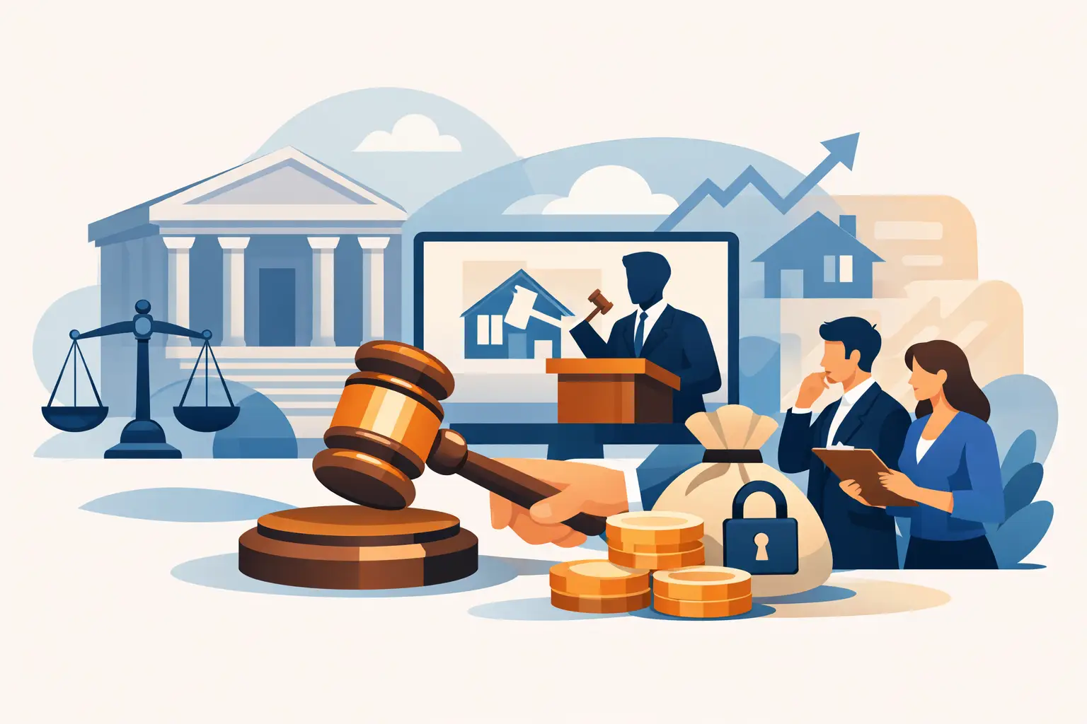 Depósito para subastas judiciales: cómo funciona